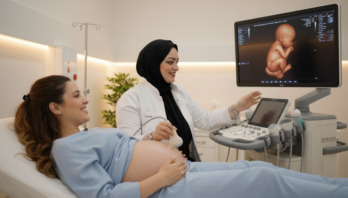 Pregnancy Monitoring and Cesarean Section with Latest Ultrasound Technology